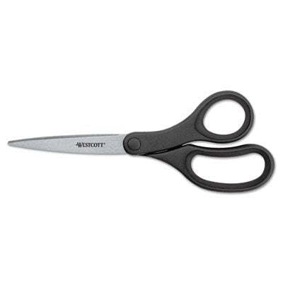 KleenEarth Basic Plastic Handle Scissors, 8