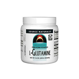 Source Naturals L-Glutamine Powder, 16 oz,Source Naturals,OxKom