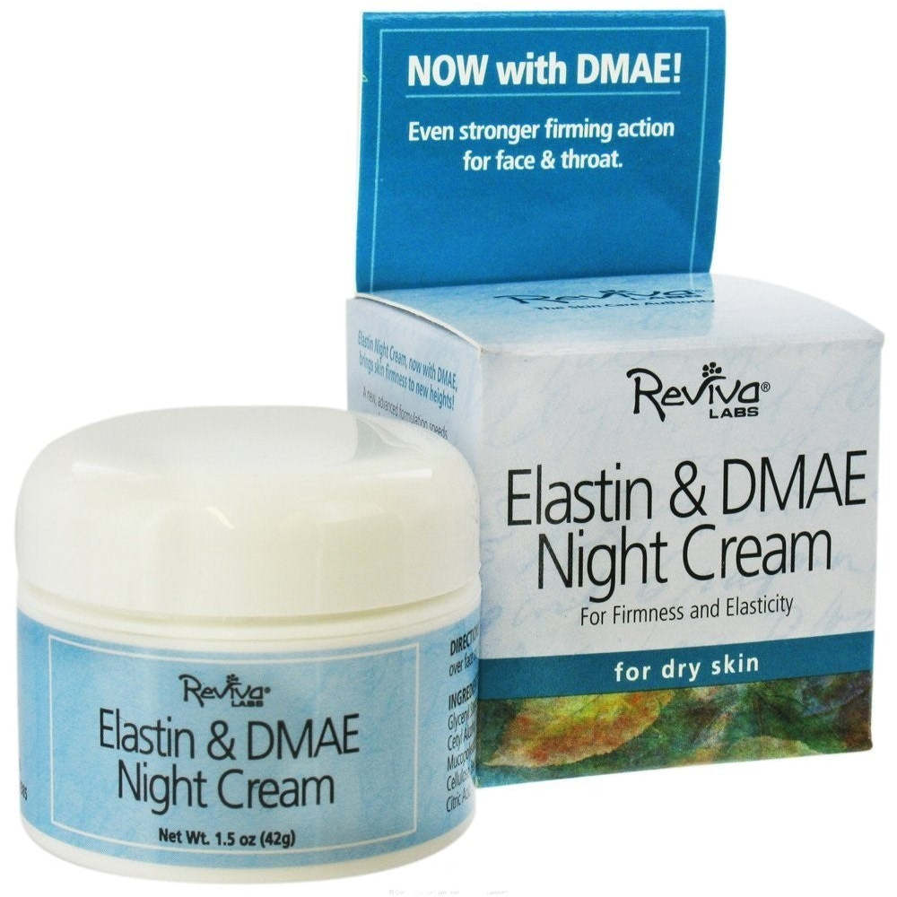 Reviva Labs Elastin And Dmae Night Cream - 1.5 Oz,REVIVA LABS,OxKom