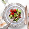 252-Piece Rose Gold Plates, Napkins, Party Supplies, Dinnerware for Adults (36 sets), Gold Plastic Plate Set, Small & Large, Durable Disposable Silverware, Paper Napkins, & Cups for Elegant Parties
