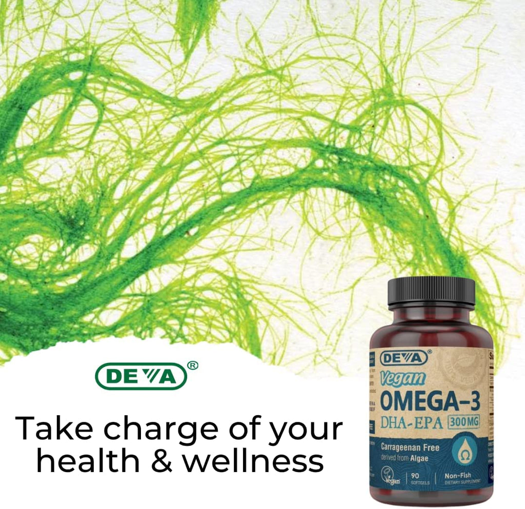 Deva Vegan Vitamins Omega 3 DHA EPA - 90 softgels