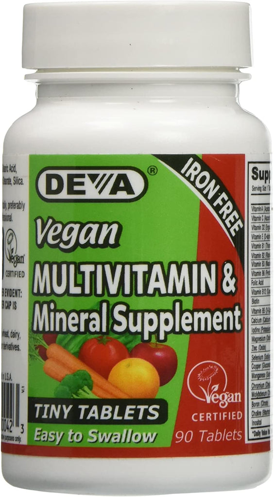 DEVA VEGAN VITAMINS, MULTI,MINERAL,VEGAN,TNYTB 90 TAB 