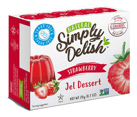 SIMPLY DELISH, JEL DSRT,STRAWBERRY .7OZ