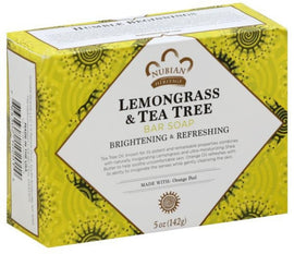 Nubian Heritage Bar Soap Lemongrass And Tea Tree With Orange Peel - 5 oz