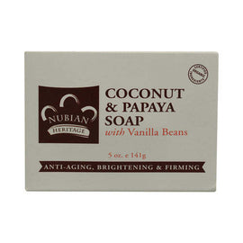 Nubian Heritage Bar Soap Coconut And Papaya with Vanilla Beans - 5 oz,NUBIAN HERITAGE,OxKom