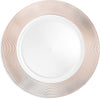 Rose Gold Charger Plates 13” (Set of 6) Dinner Service Plates for Parties, Weddings, Thanksgiving, New Year’s Eve Celebrations, Clear Plastic Disposable, Reusable Chargers, Dinner Plates