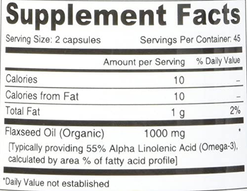 Deva Vegan Flax Seed Oil – 500mg 90 Vcap
