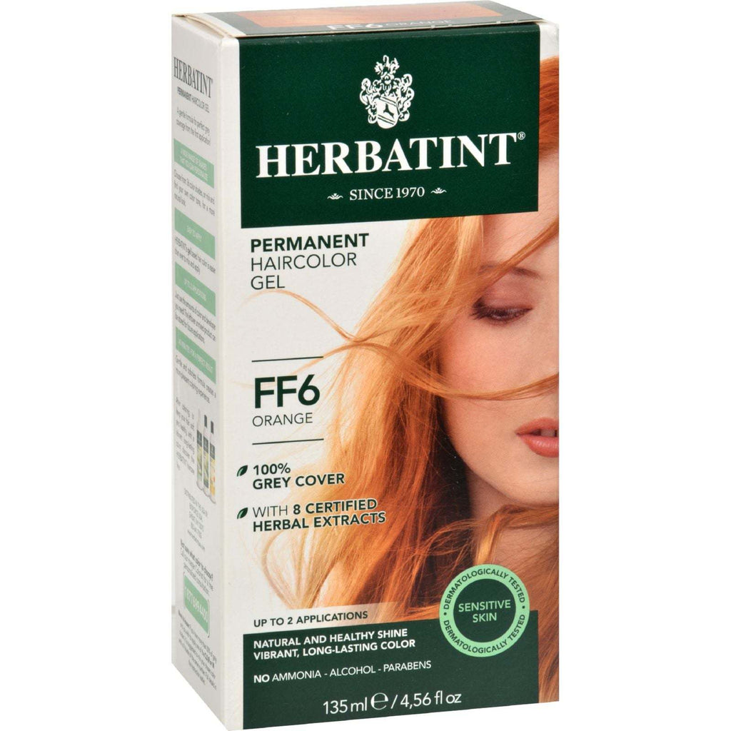 Herbatint Haircolor Kit Flash Fashion Orange FF6 - 1 Kit,HERBATINT,OxKom