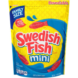 SWEDISH FISH Mini Soft & Chewy Candy, Family Size, 1.9 lb,Mondelez,OxKom