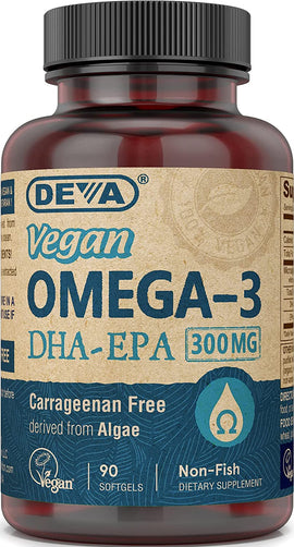 Deva Vegan Vitamins Omega 3 DHA EPA - 90 softgels