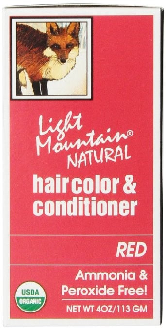 Light Mountain Natural Hair Color and Conditioner Red - 4 fl oz