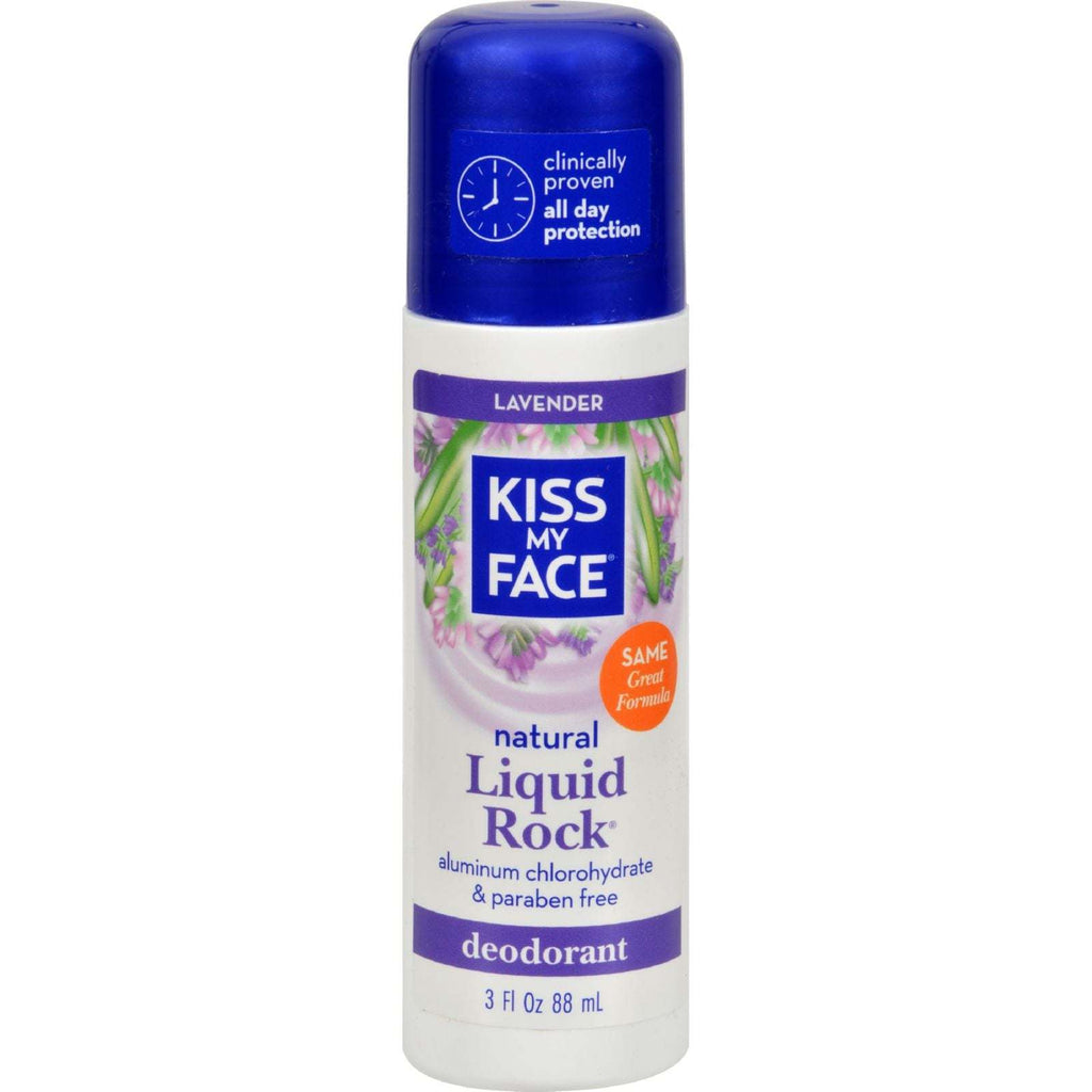 Kiss My Face Deodorant Liquid Rock Roll-On Lavender - 3 fl oz,KISS MY FACE,OxKom