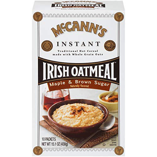 McCann's Irish Oatmeal Instant Irish Oatmeal - Maple Brown Sugar - Case of 12 - 15.17 oz.