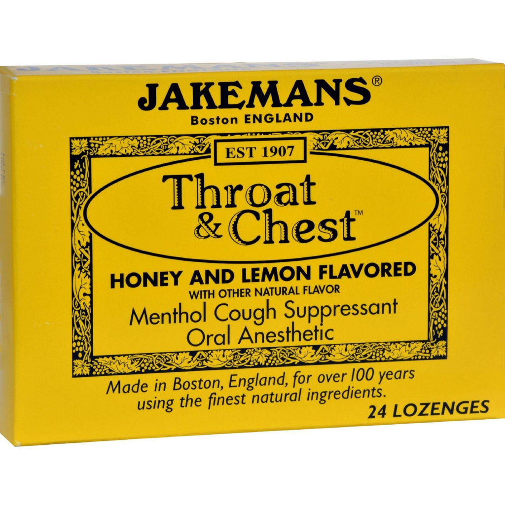 Jakemans Throat and Chest Lozenges - Honey and Lemon,JAGUAR,OxKom