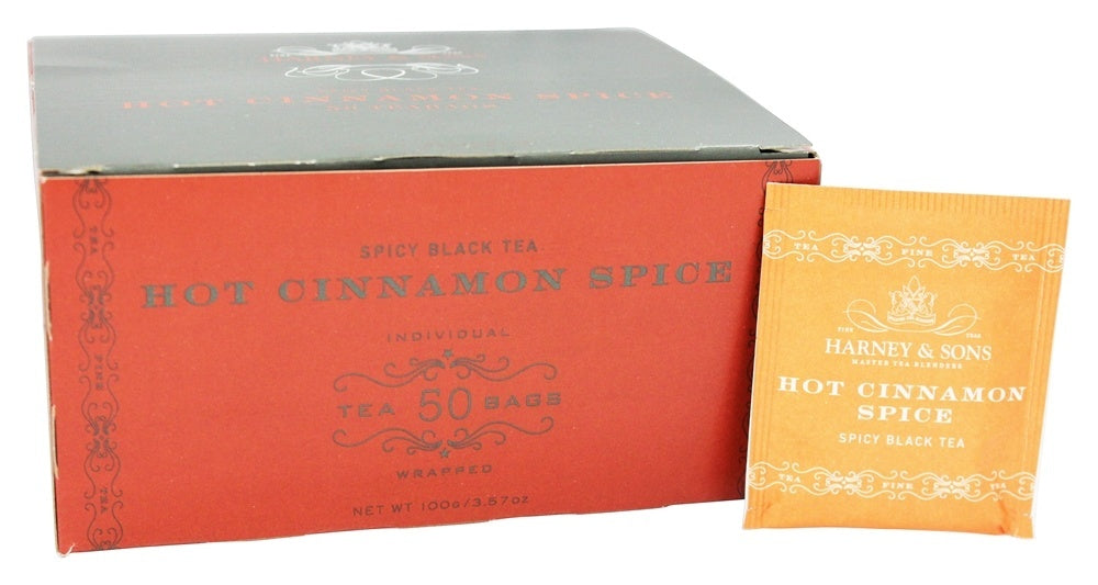 Harney & Sons Hot Cinnamon Spice Tea 3.57 oz 50 Tea Bags