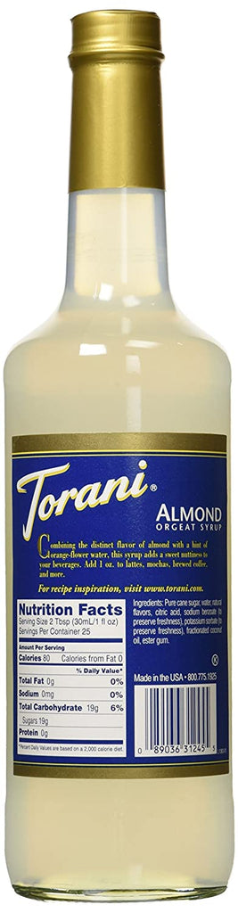 Torani ALMOND 750 ML PET  
