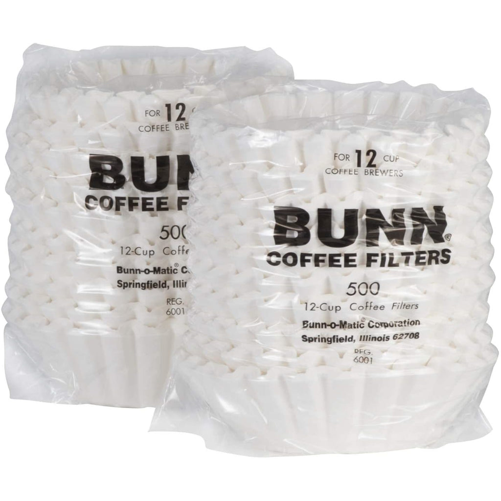 BUNN-O-MATIC, Commercial Coffee Filters, 12-Cup Size, 1000/Carton,BUNN,OxKom