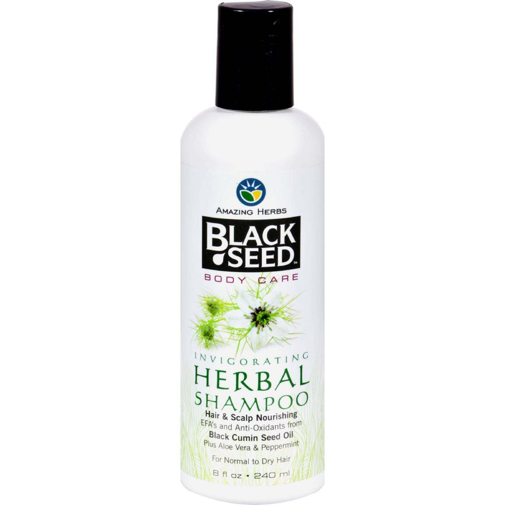 Black Seed Shampoo - Herbal - 8 oz,AMAZING HERBS,OxKom