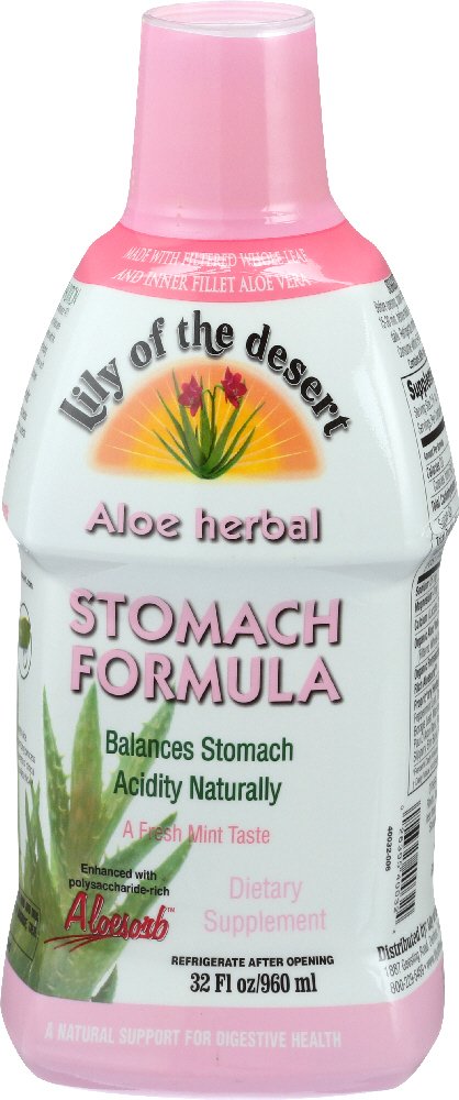 Lily of the Desert Aloe Herbal Stomach Formula Fresh Mint - 32 fl oz