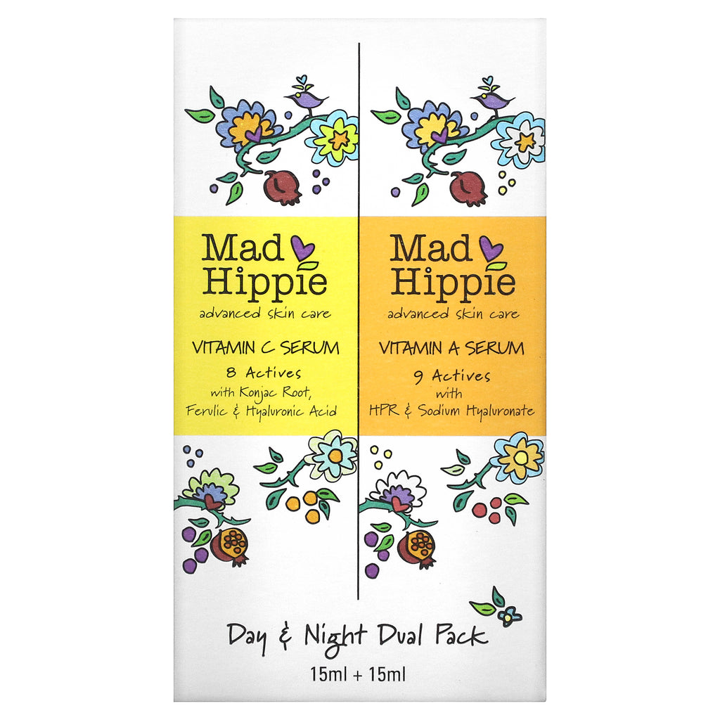 Mad Hippie Skin Care Set, Day & Night Dual Pack  0.5 Fl Oz Ea
