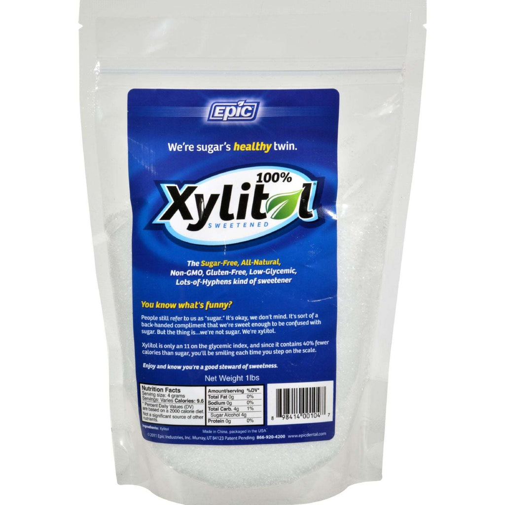 Epic Dental Sweetener - 100% Xylitol Pouch - 1 lb,EPIC DENTAL,OxKom