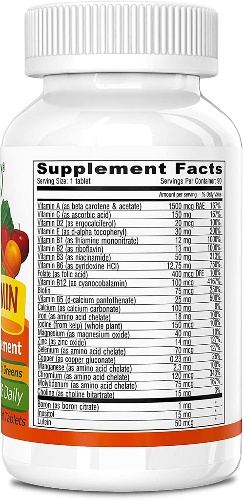 Deva Vegan Multivitamin And Mineral Supplement - 90 Coated Tablets