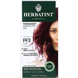 Herbatint Haircolor Kit Flash Fashion Plum FF3 - 1 Kit,HERBATINT,OxKom