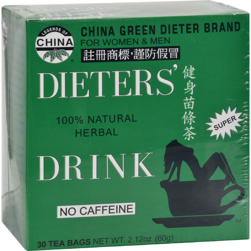 Uncle Lee'S China Green Dieters Tea Caffeine Free For Women & Man - 30 Bags