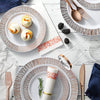 252-Piece Rose Gold Plates, Napkins, Party Supplies, Dinnerware for Adults (36 sets), Gold Plastic Plate Set, Small & Large, Durable Disposable Silverware, Paper Napkins, & Cups for Elegant Parties