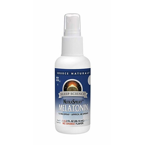 Source Naturals Melatonin 1.5mg NutraSpray, Orange 2 oz,Source Naturals,OxKom