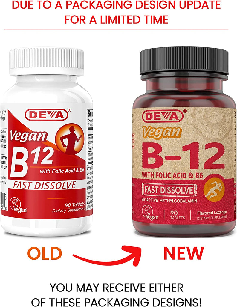 Deva Vegan B12 Sublingual - 90 Sublingual Tablets