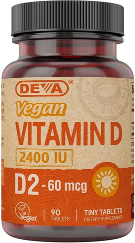 Deva Vegan Vitamin D - 2400 IU - 90 Tablets