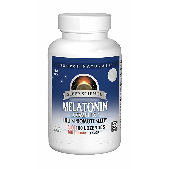 Source Naturals Melatonin Complex™ 3 mg 100 Orange Lozenge,Source Naturals,OxKom