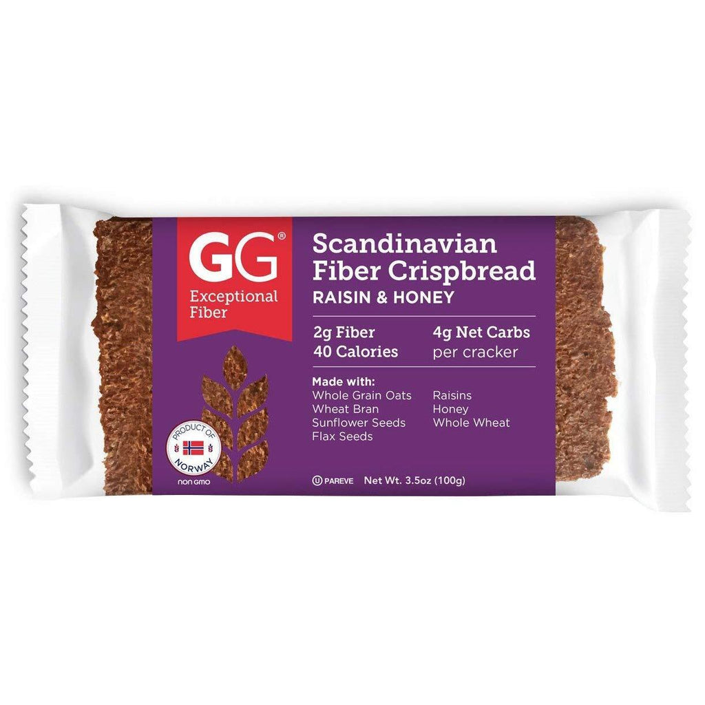 Gg Unique Fiber Scandinavian Thins With Raisin And Honey 3.5 Oz.,Gg Unique Fiber,OxKom