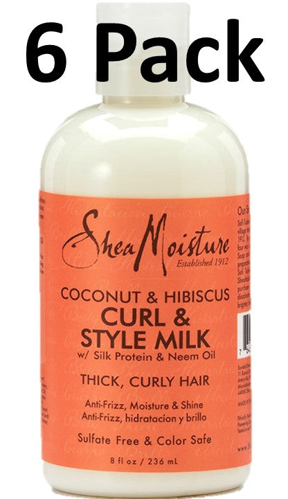 Shea Moisture Coconut & Hibiscus Curl & Style Milk 8 Fl Oz