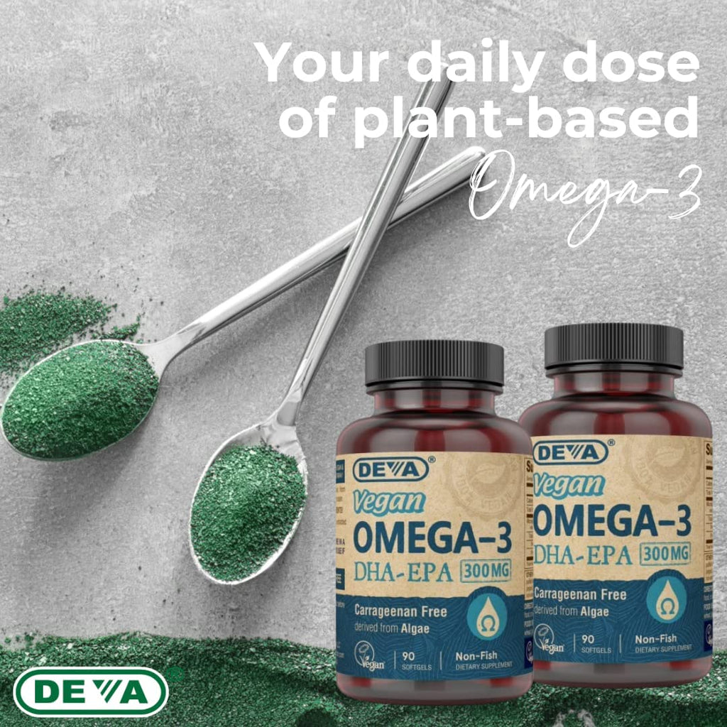 Deva Vegan Vitamins Omega 3 DHA EPA - 90 softgels