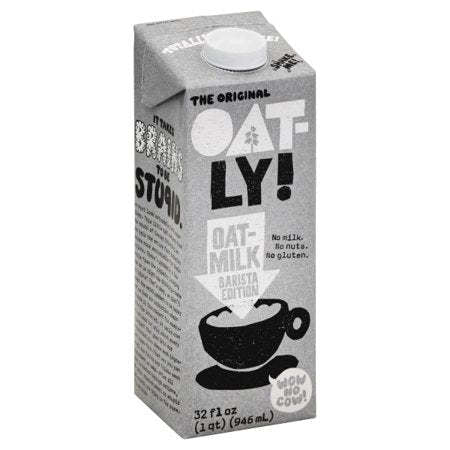 Oatly Barista Oat Milk Non-Dairy Gluten Free, 32 oz (1 liter),PACIFIC NATURAL FOODS,OxKom