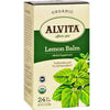 Alvita Tea - Organic - Lemon Balm Herbal - 24 Tea Bags,ALVITA,OxKom