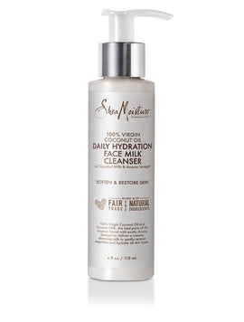 Shea Moisture 100% Virgin Coconut Oil Daily Face Milk Cleanser 4 oz -