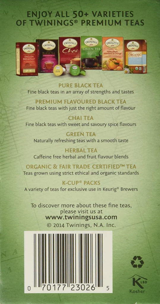 Twining's Tea Origins Fujian Chinese - Pure White - Case of 6 - 20 Bags