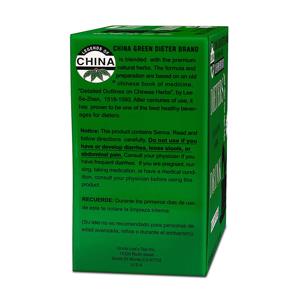 Uncle Lee'S China Green Dieters Tea Caffeine Free For Women & Man 30 Bags X3