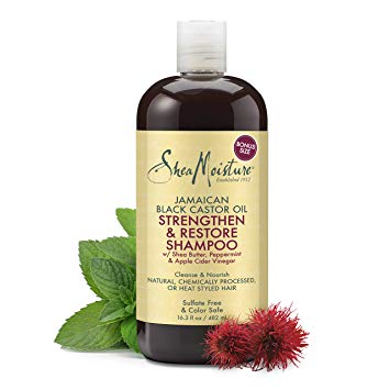 Shea Moisture Jamaican Black Castor Oil Shampoo, 16.3 Ounce  new