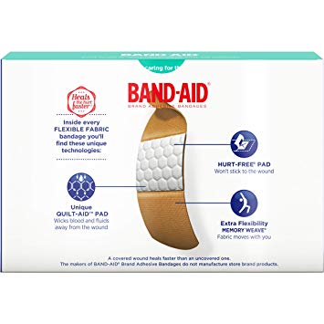 Flexible Fabric Adhesive Bandages, 1" x 3"