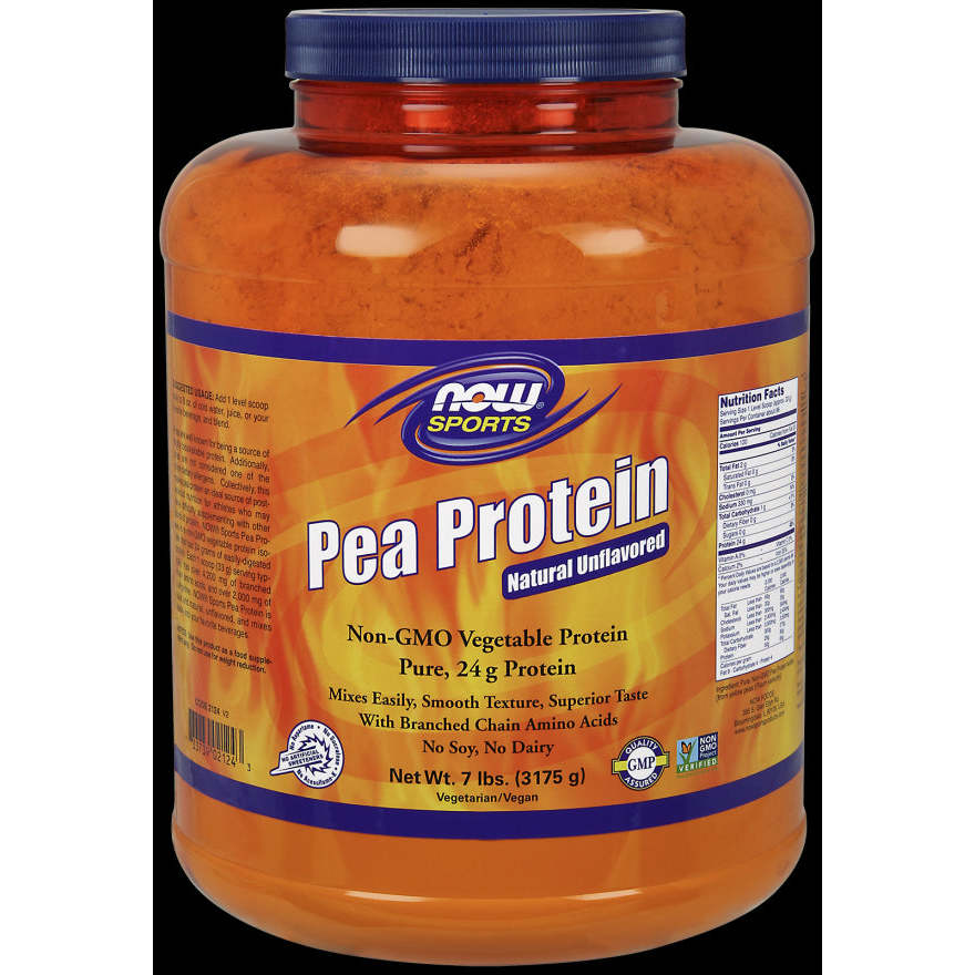 NOW Foods Pea Protein Natural Unflavored - 7 lbs.,NOW Foods,OxKom