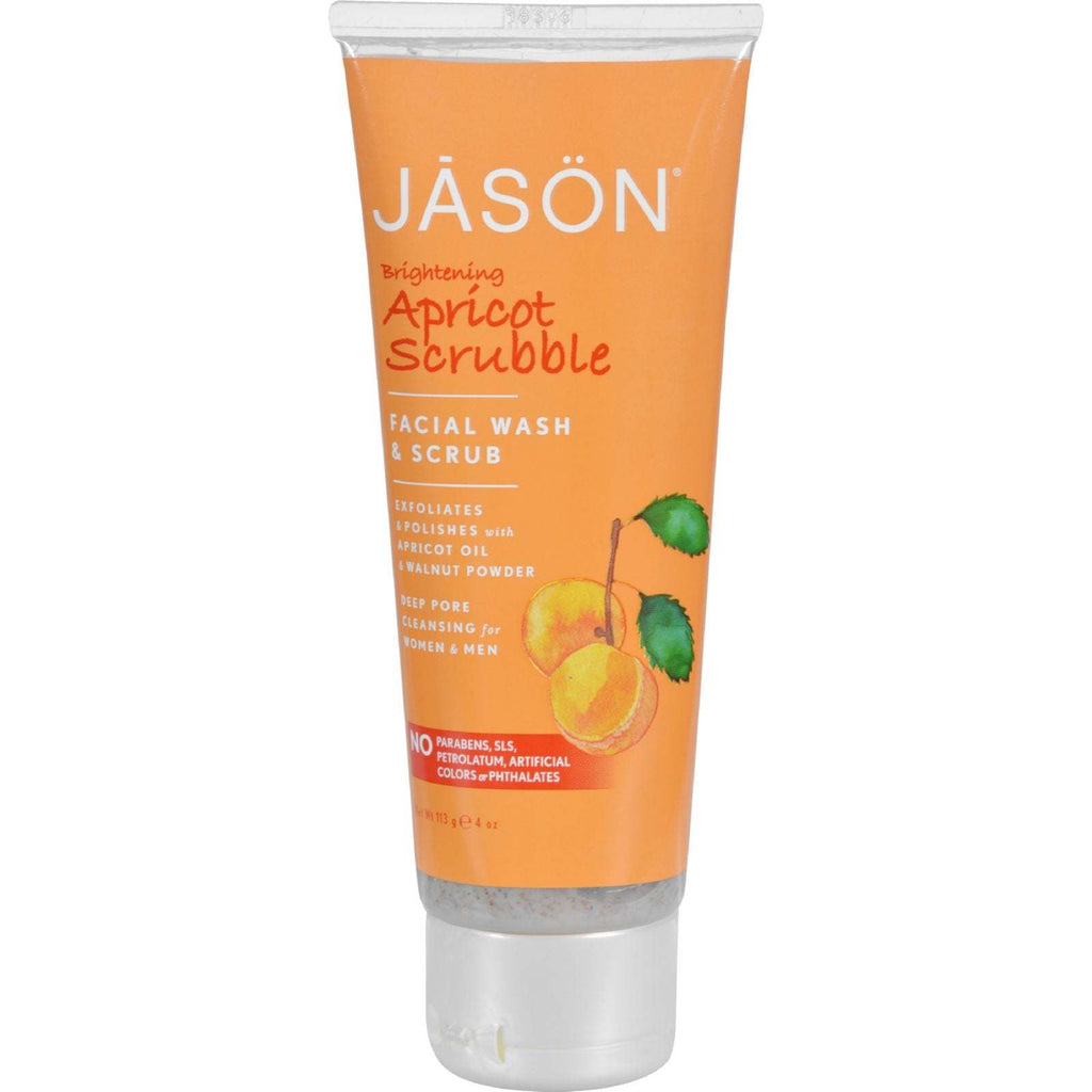 Jason Facial Wash and Scrub Apricot Scrubble - 4 fl oz,JASON NATURAL PRODUCTS,OxKom