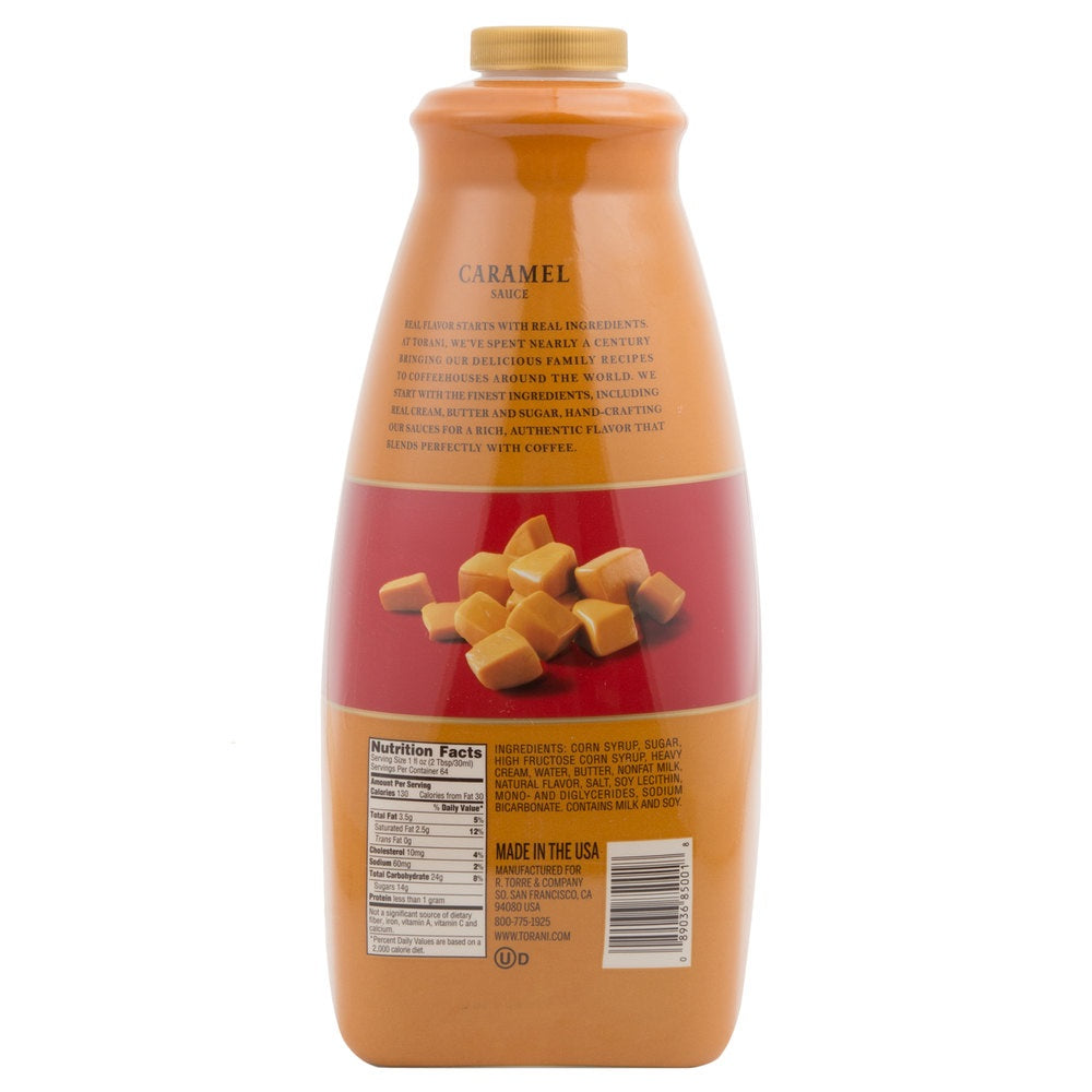 TORANI CARAMEL SAUCE 64 OZ.-12 Pack