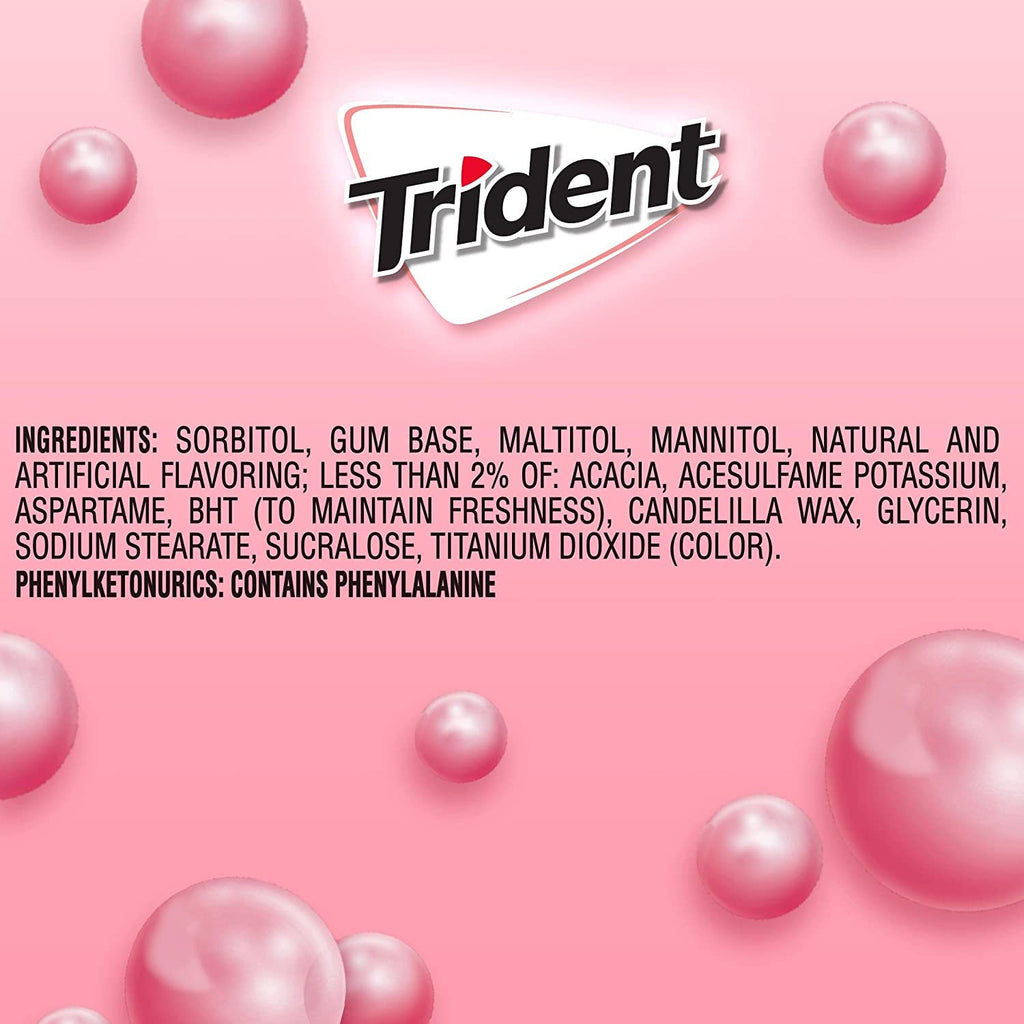 Trident Gum, Sugar Free, Wintergreen, Dual Tear Pack, 16 ct,Trident,OxKom
