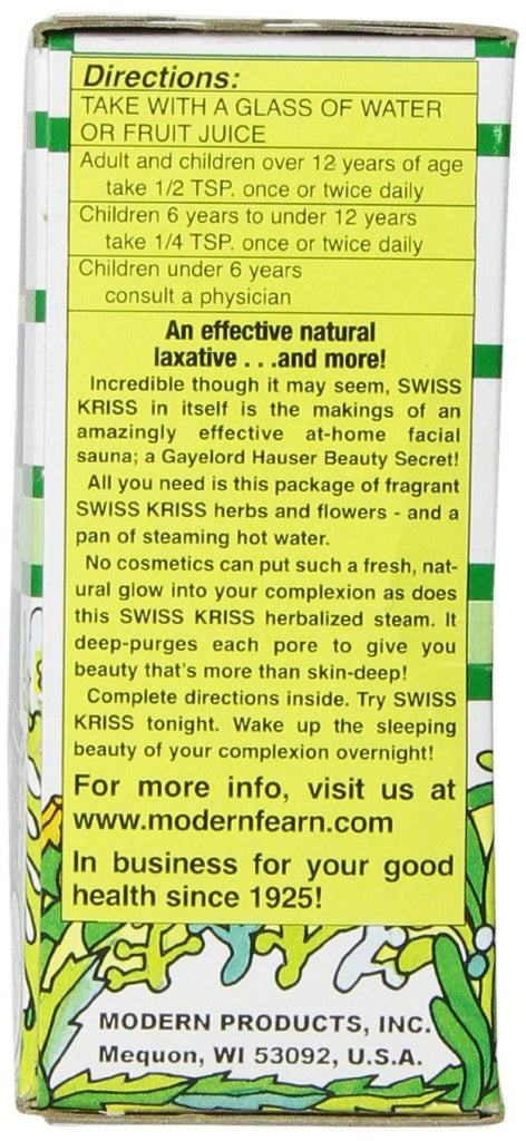 Modern Natural Products Swiss Kriss Herbal Laxative Bulk - 3.25 Oz