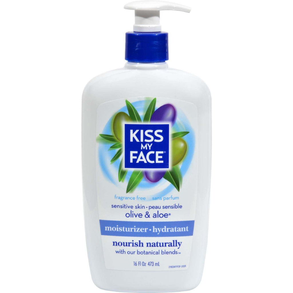 Kiss My Face Ultra Moisturizer Olive and Aloe Fragrance Free - 16 fl oz,KISS MY FACE,OxKom