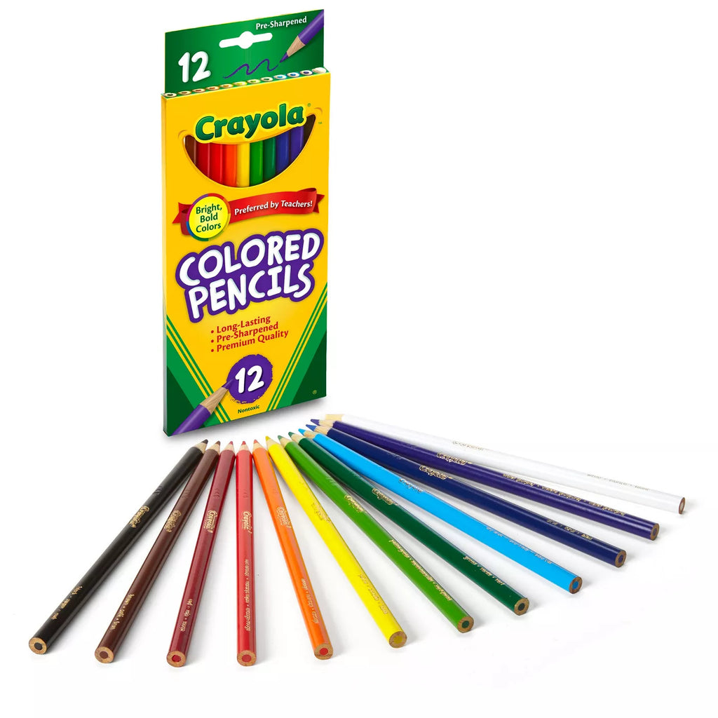 Long Barrel Colored Woodcase Pencils, 3.3 mm, Assorted Colors